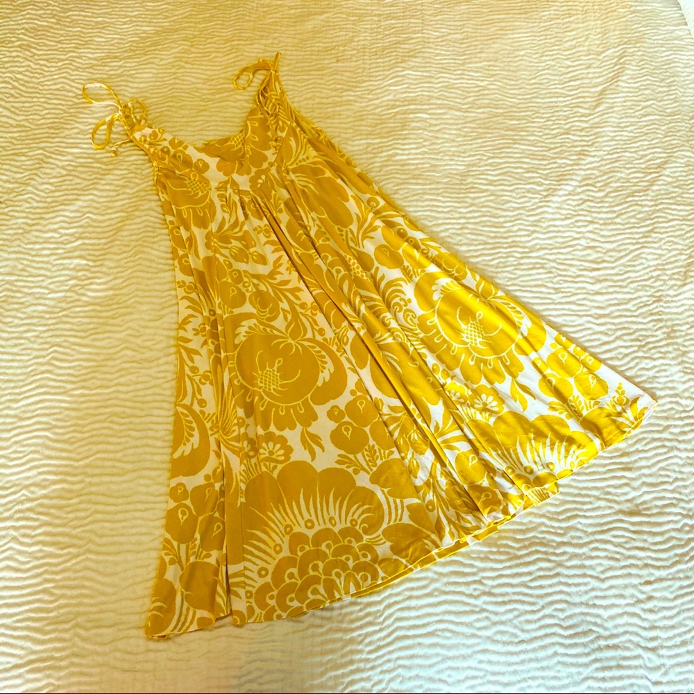 Diane von Furstenberg Yellow Floral Dress